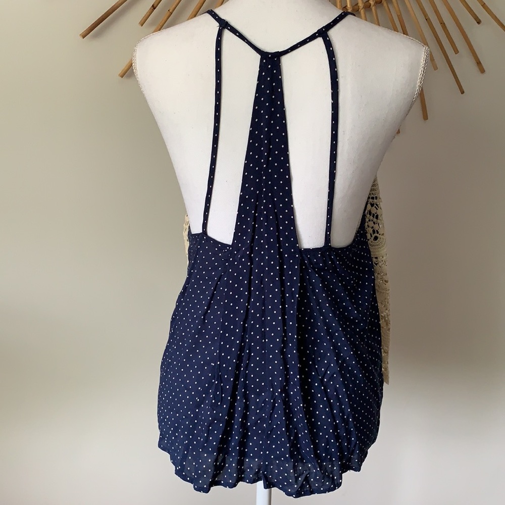 $3 hazel Boho Lace & Polka Dot Tank - Picture 3 of 7